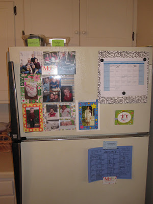 Decluttered top of the refrigerator