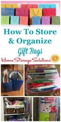Ideas To Store & Organize Gift Bags