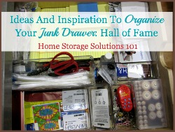 how to organize junk drawer