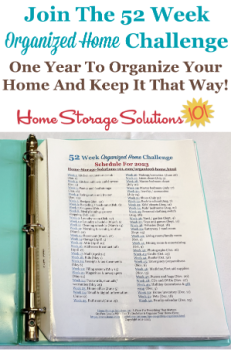52 Weeks To An Organized Home: 2023 Plan
