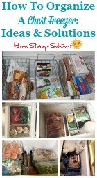 organizing a chest freezer