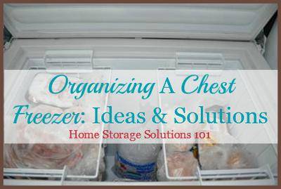 Chest Freezer Organizer - 4 Pack Freezer Organizer Bins Sort Frozen Foods  Stacka