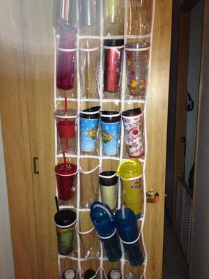 Water Bottle Storage Organization Ideas