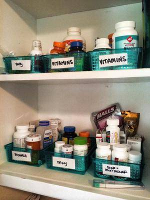 Medicine Cabinet Organization - My Mess Organized