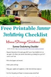 Summer Decluttering Checklist