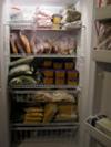 Organized upright freezer
