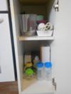 Baking and baby stuff cupboard
