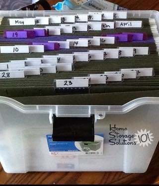 Simple tickler file. Use it, love it! {featured on Home Storage Solutions 101}